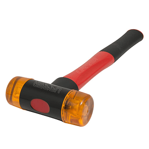 Martillo con tapas plásticas intercambiables con mango anti vibración, 16 oz