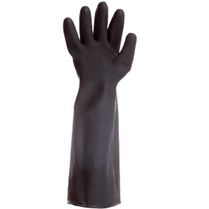 GUANTE DE HULE NEGRO 10 X 450