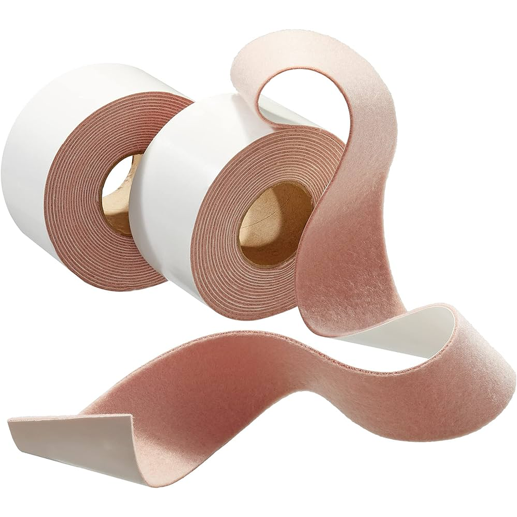 MOLESKIN PARA PIES Y AMPOLLAS (PAQUETE DE 2), 2 ROLLOS ADHESIVOS; 100% ALGODÓN, 2 PULGADAS POR 15 PI 1