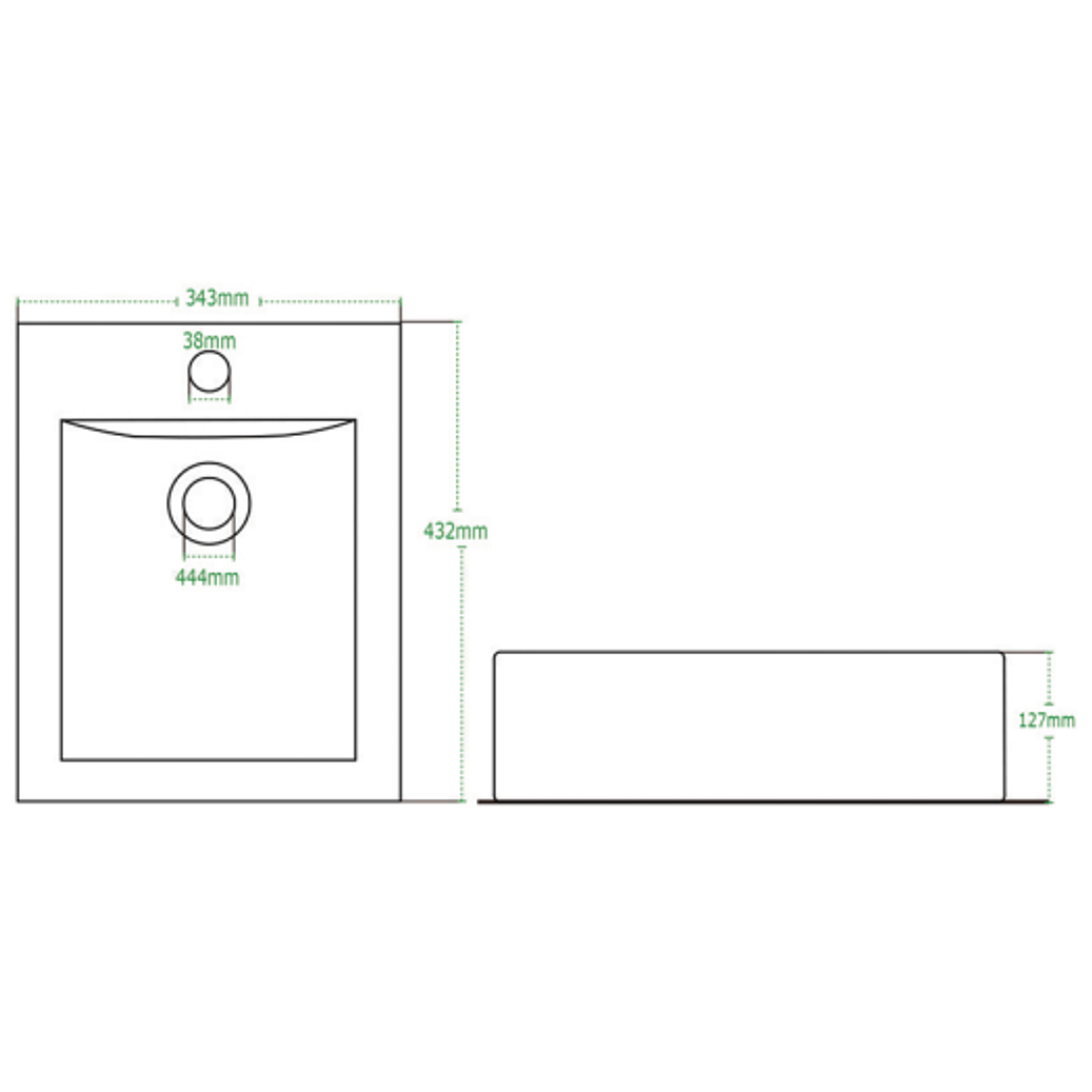 LAVABO BLANCO CUADRADO ECONOMICO JR 4