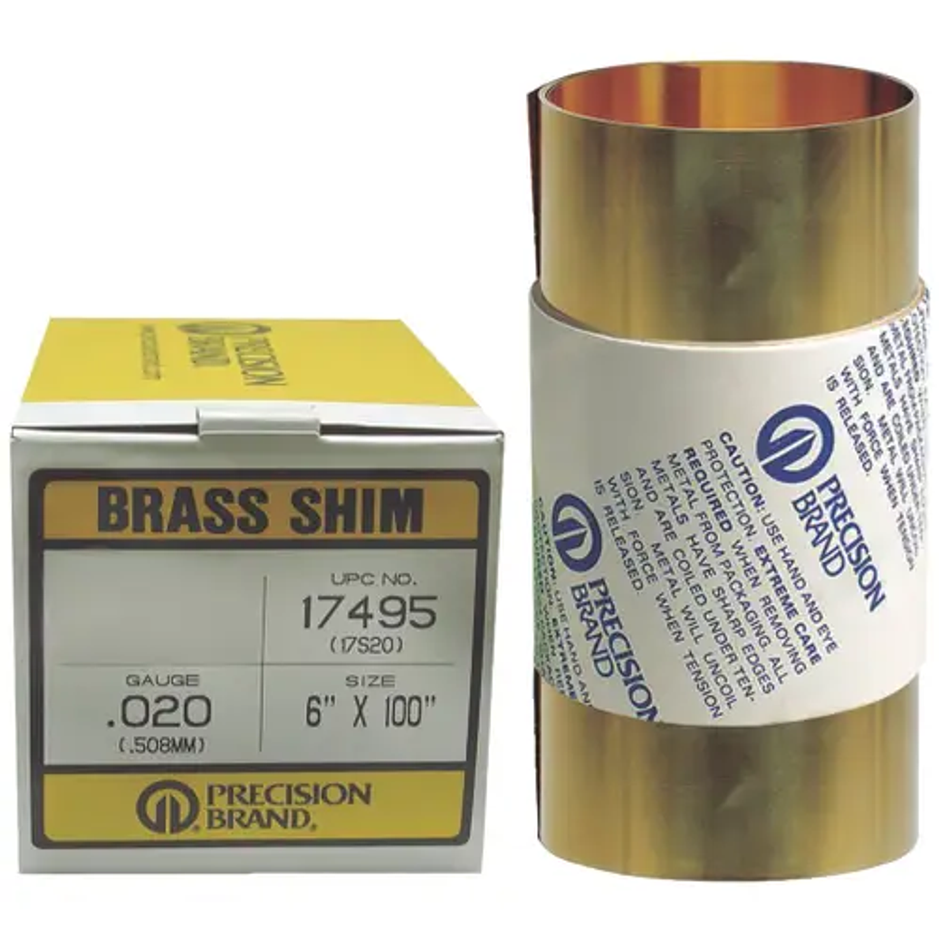 LAINA DE LATON DE .001