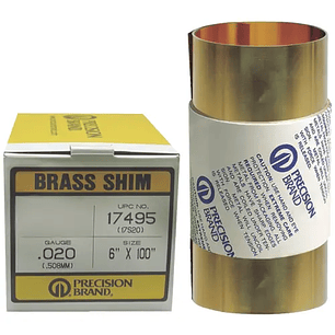 LAINA DE LATON DE .001