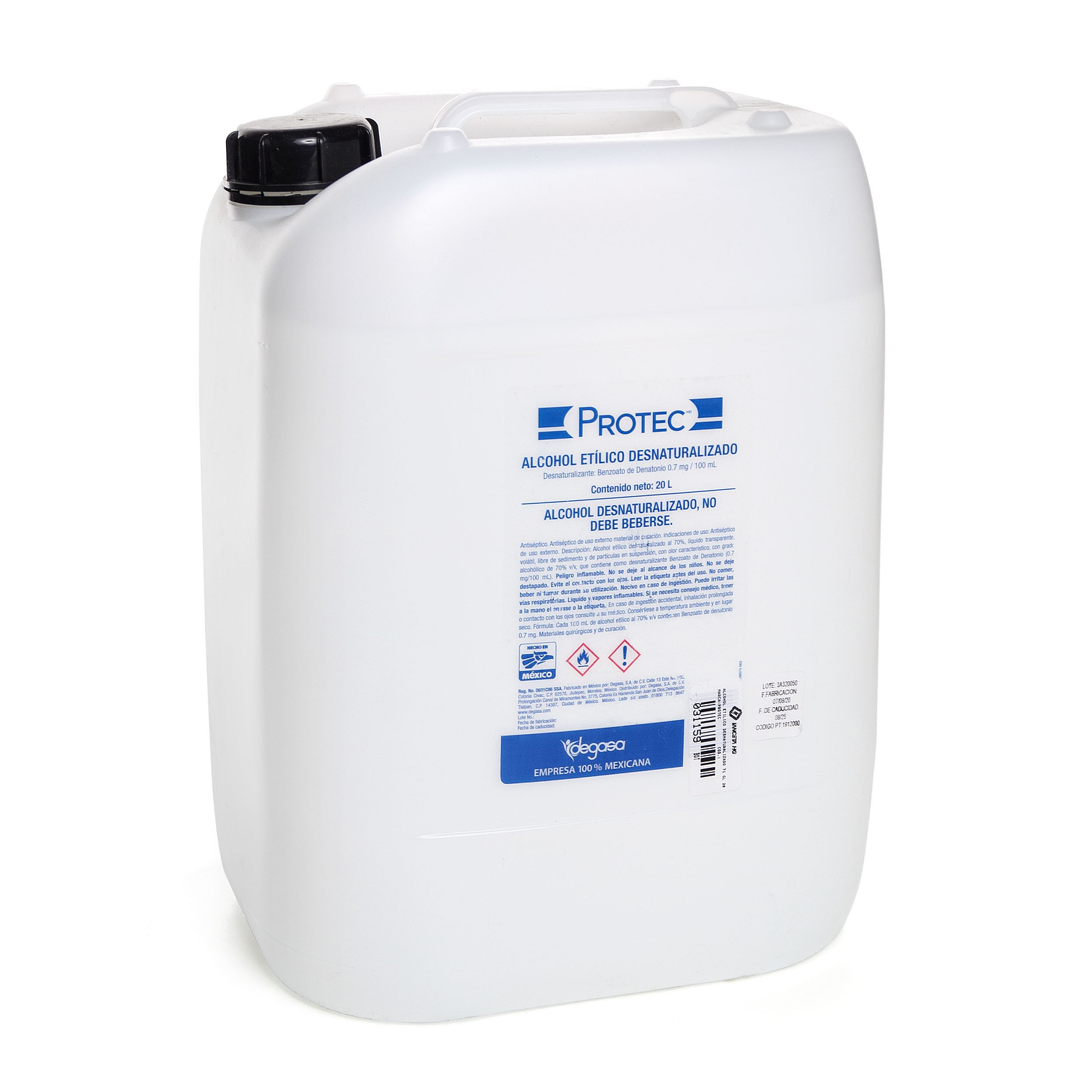 ALCOHOL DESNATURALIZADO 20 LITROS 1