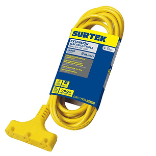 Extensión Eléctrica uso rudo 8 m 136050