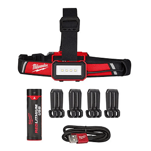 LINTERNA FRONTAL RECARGABLE USB DE BAJO PERFIL