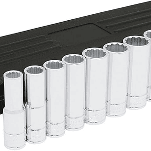 Juego de dados largos cuadro de 1/2