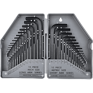 JUEGO DE LLAVES HEXAGONALES DE .028