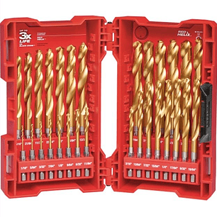 JUEGO DE BROCAS TITANUIMRED HEKIZ 15 PZA