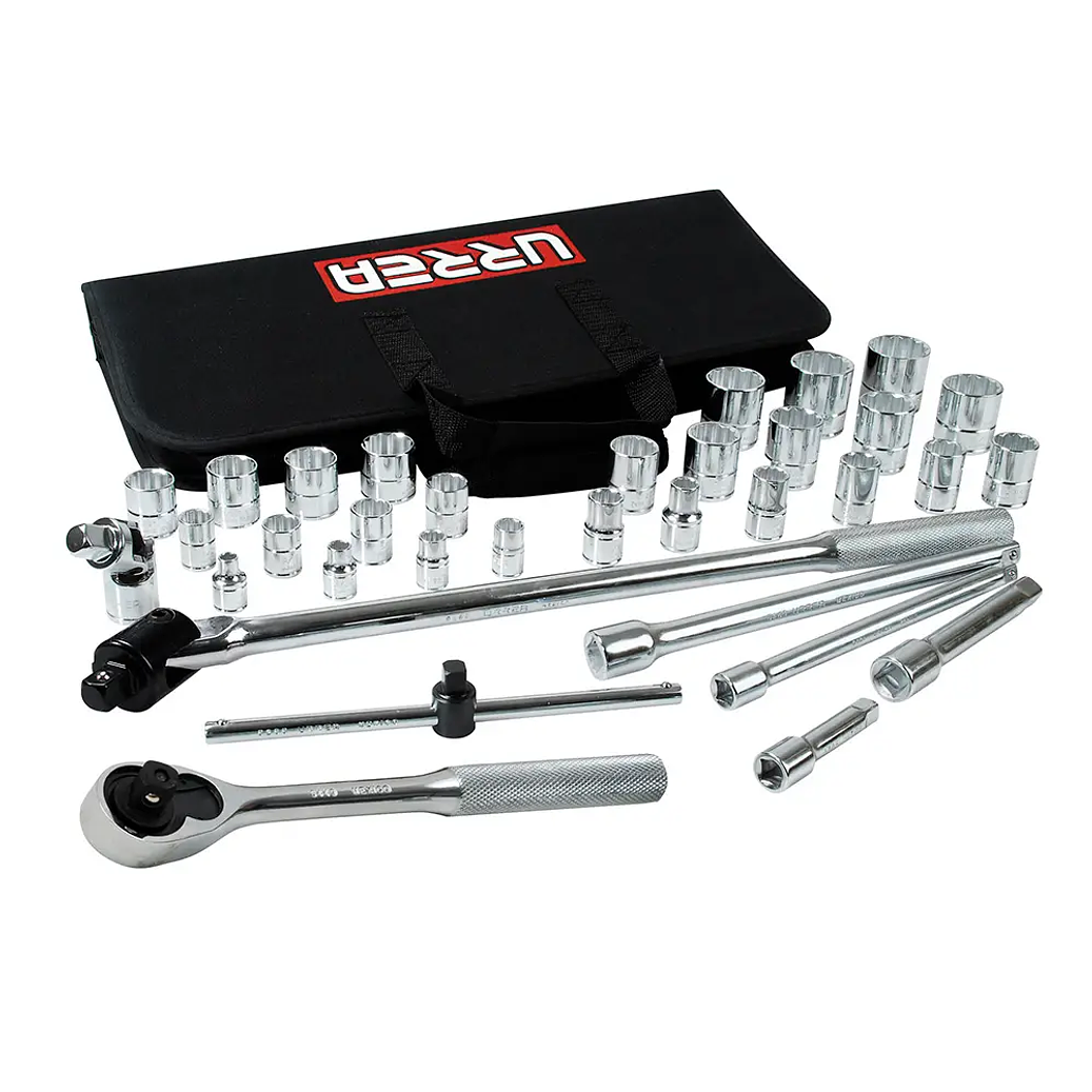 Juego de dados y accesorios cuadro de 3/8