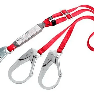 ESLINGA PROTECTA PRO AJUSTABLE 1.8 M BRAZO DOBLE  GANCHO DE ACERO