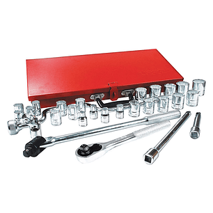 Juego de dados y accesorios cuadro de 1/2