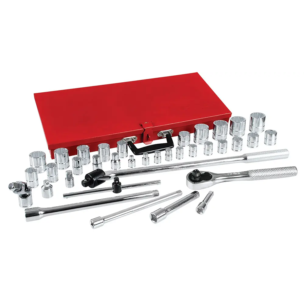 Juego de dados y accesorios cuadro de 3/8