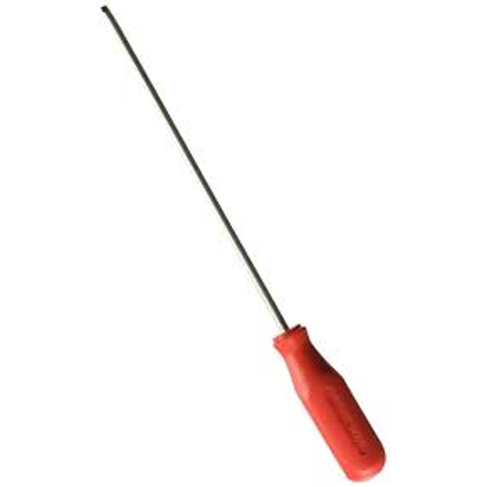 Destornillador con mango rojo, punta cabinet barra redonda 3/16