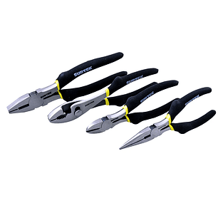 Juego pinzas para electricista, 4 piezas