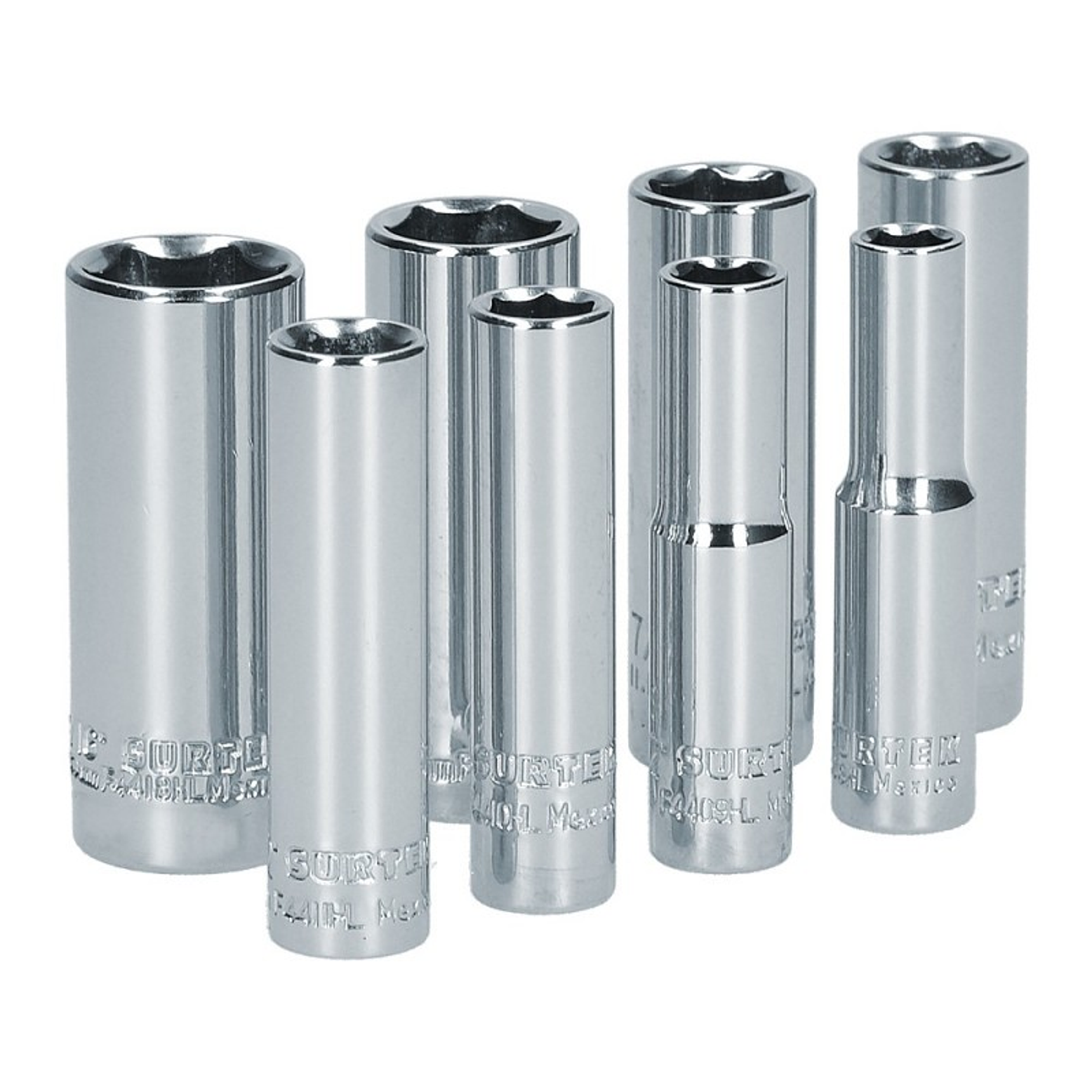 Juego de dados largos cuadro de 1/4