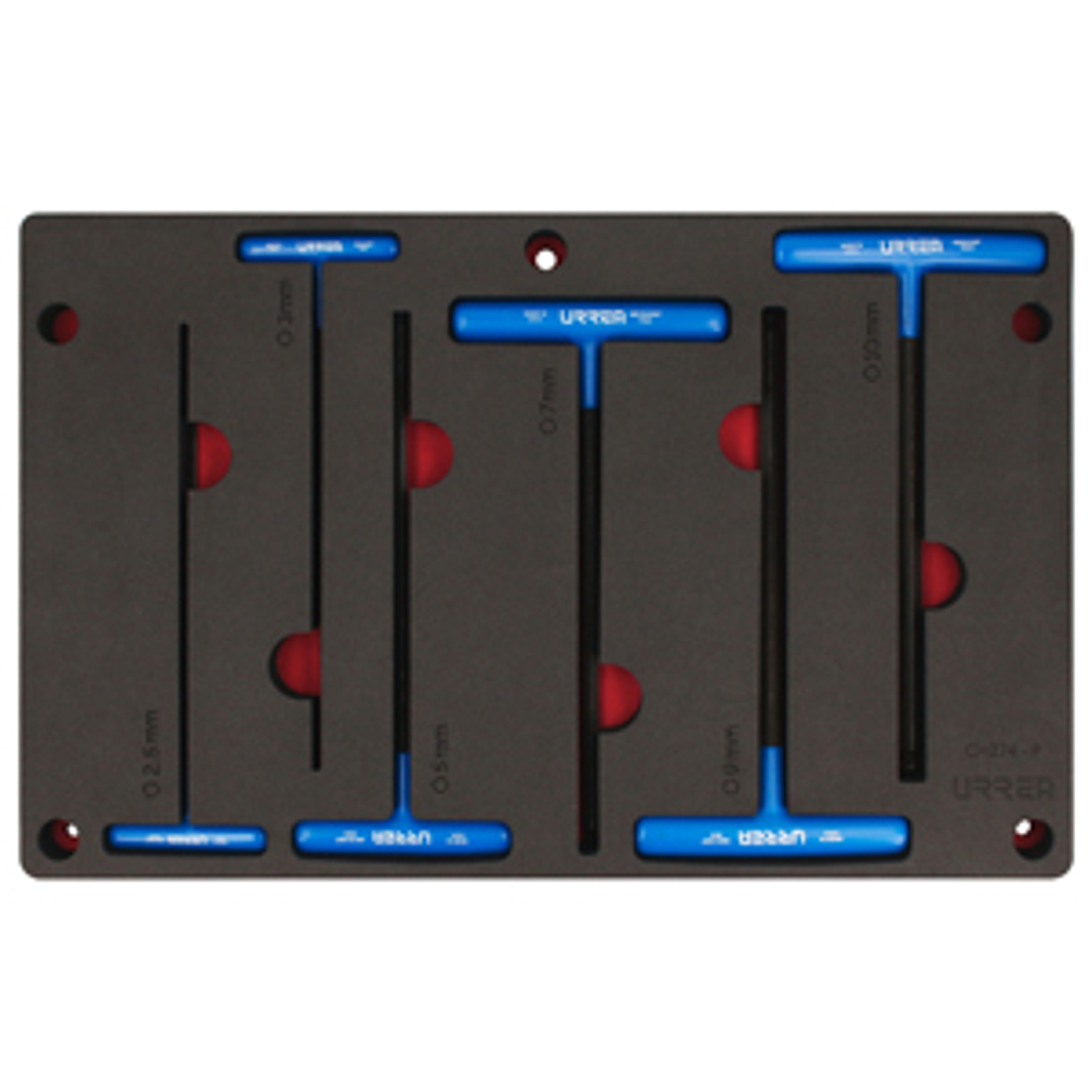 Juego de llaves hexagonales tipo 