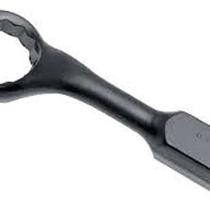 Llave de golpe acodada fosfatizada métrica, 12 puntas, 33 mm