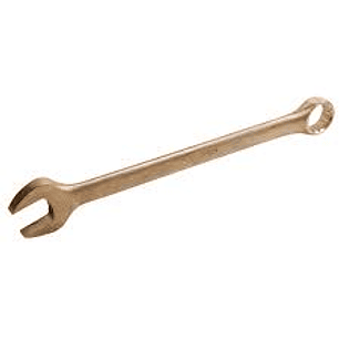 Llave combinada de bronce aluminio antichispa en pulgadas, 12 puntas, 3/8