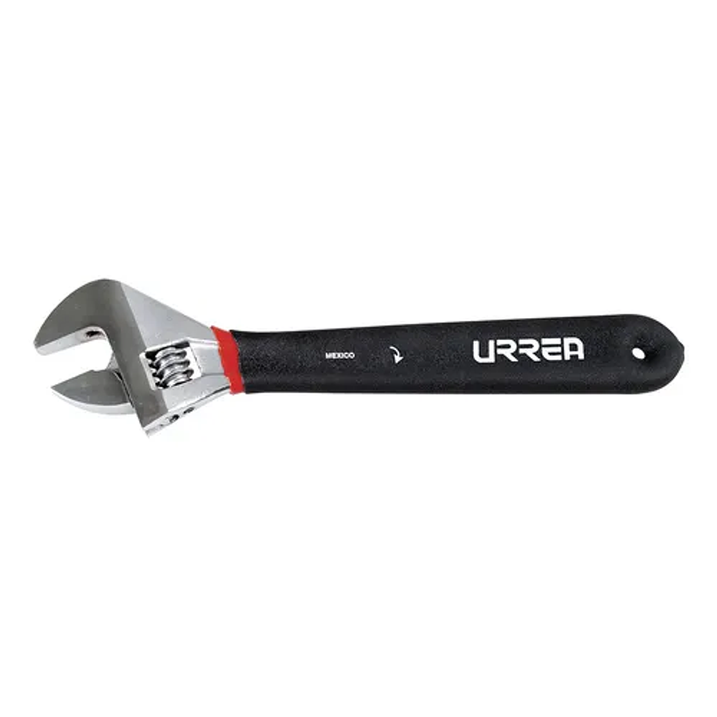 Llave ajustable cromada con mango Rubber grip 15