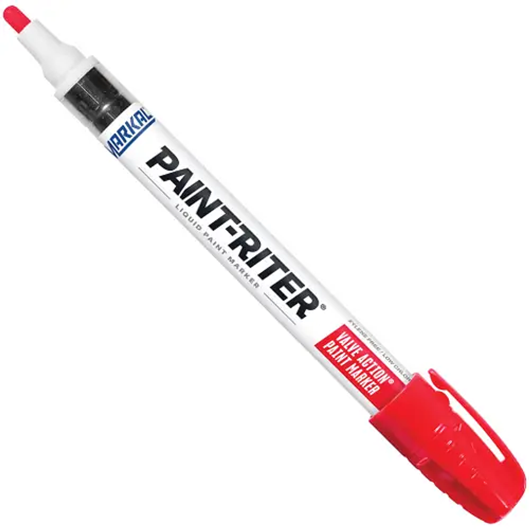 MARCADOR PARA METAL VALVULA ROJO 1