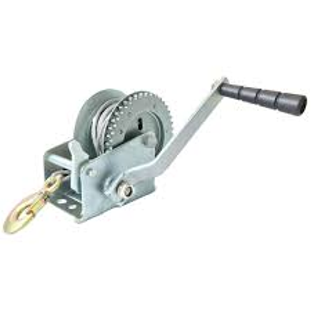 Malacate con manivela con cable 650 kg 1