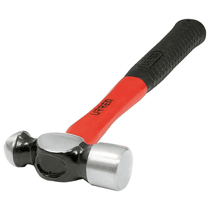 Martillo de bola maquinado con mango de fibra de vidrio largo de 13