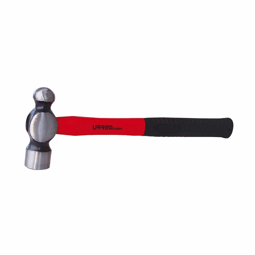 Martillo de bola maquinado con mango de fibra de vidrio largo de 15