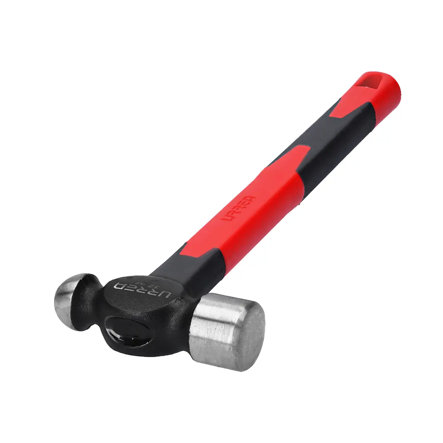 Martillo de bola maquinado con mango de fibra de vidrio largo de 15