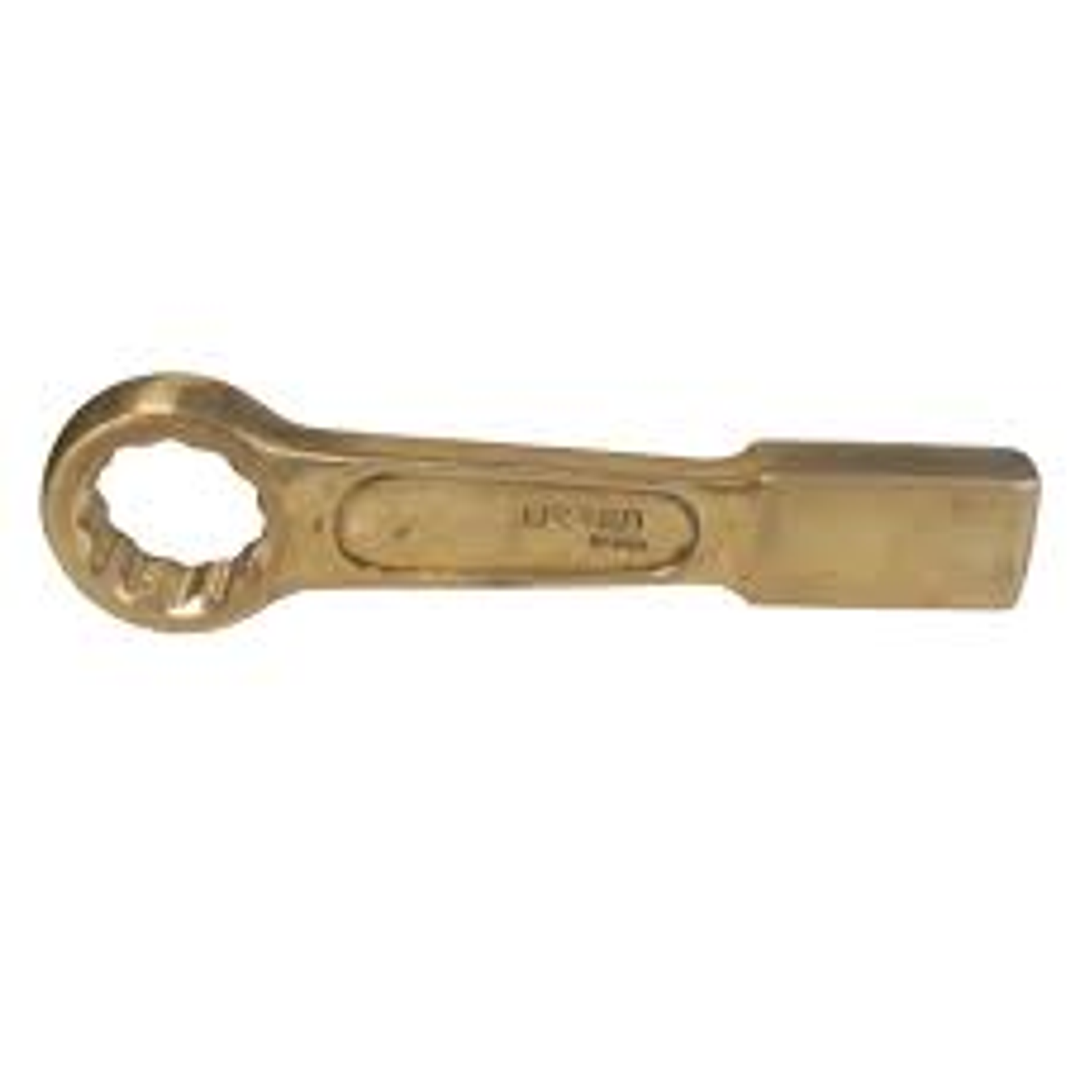 Llave de golpe plana de bronce aluminio antichispa métrica, 12 puntas, 70 mm 1