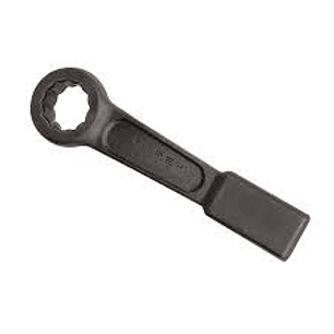 Llave de golpe plana fosfatizada en pulgadas, 6 puntas, 2