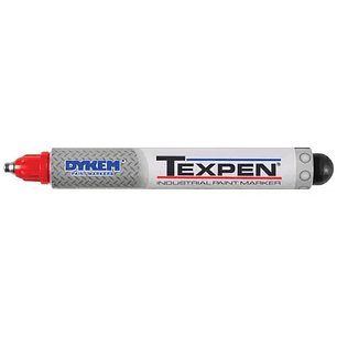 MARCADOR TEXPEN PUNTA MEDIANA ROJO, MARCA DYKEM