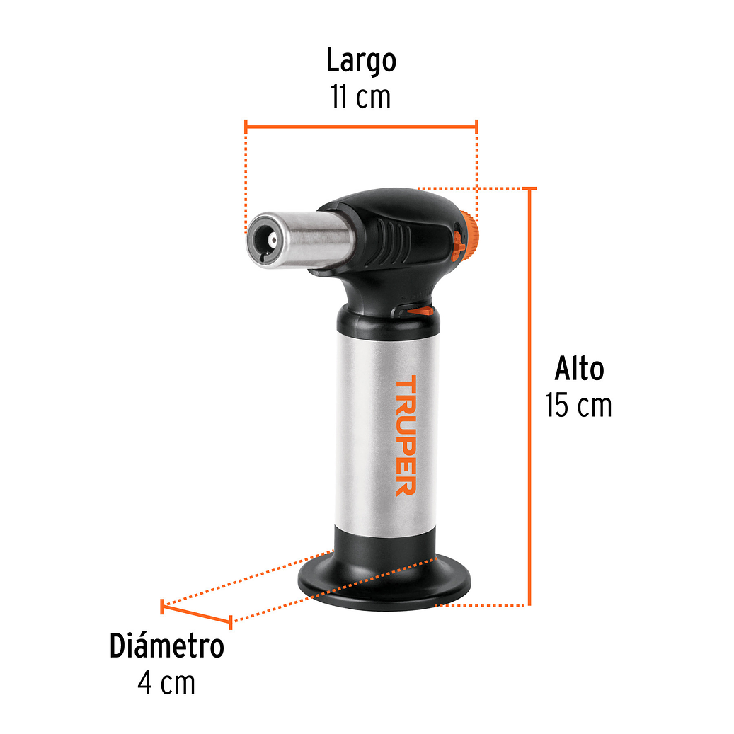 MINI SOPLETE RECARGABLE DE GAS BUTANO 2
