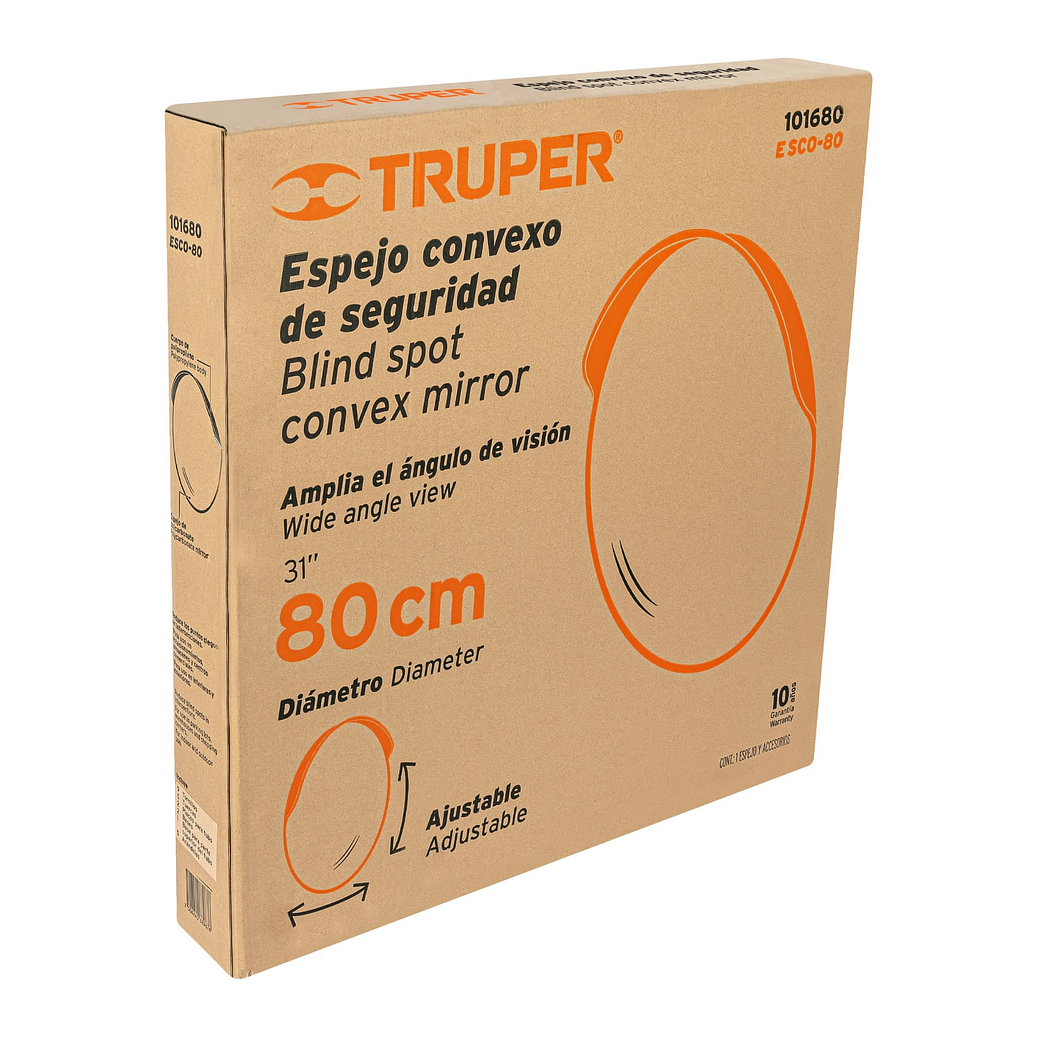 ESPEJO CONVEXO DE SEGURIDAD DE 80 CM 4