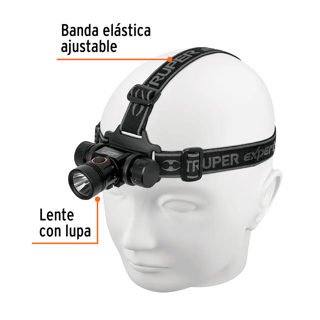 Linterna De Minero LED 500 lm, recargable, TRUPER EXPERT - 18435 3