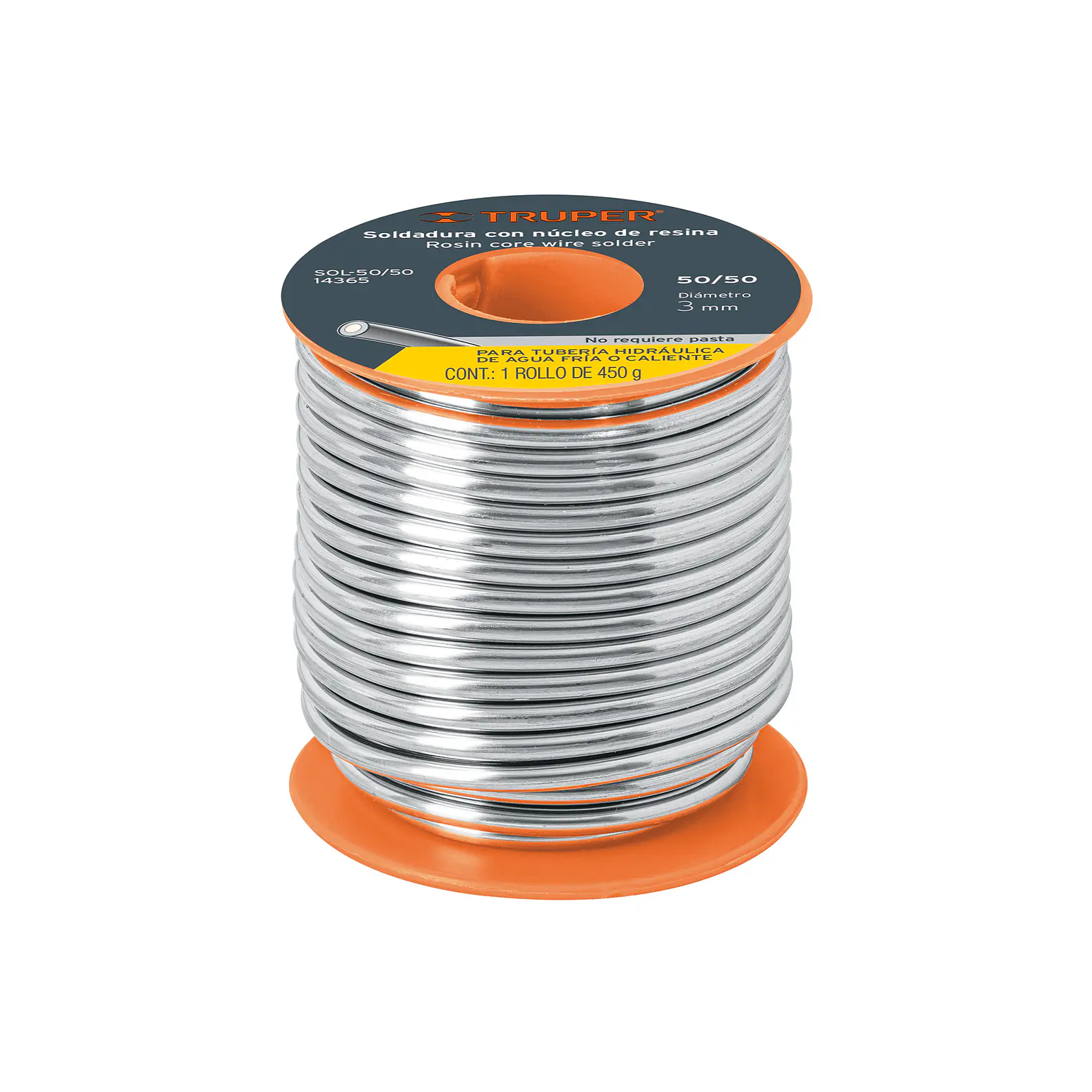 Soldadura 50/50 para tubería hidráulica, 450 g,  - 14365 (SOLDAFÁCIL) 1