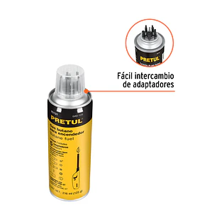 CARTUCHO DE GAS BUTANO PARA ENCENDEDOR, 125 ML