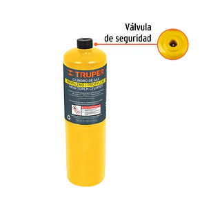 Cilindro de gas propileno de 400 g, amarillo - 11914