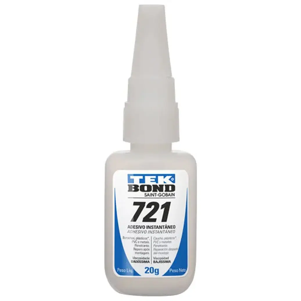ADHESIVO INSTANTANEO 721 TEKBOND 721 20G TUBO APLICADOR 1