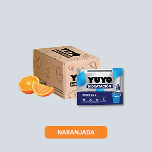 BEBIDA HIDRATANTE SABOR NARANJA 20 LITROS (CAJA CON 20 SOBRES) 