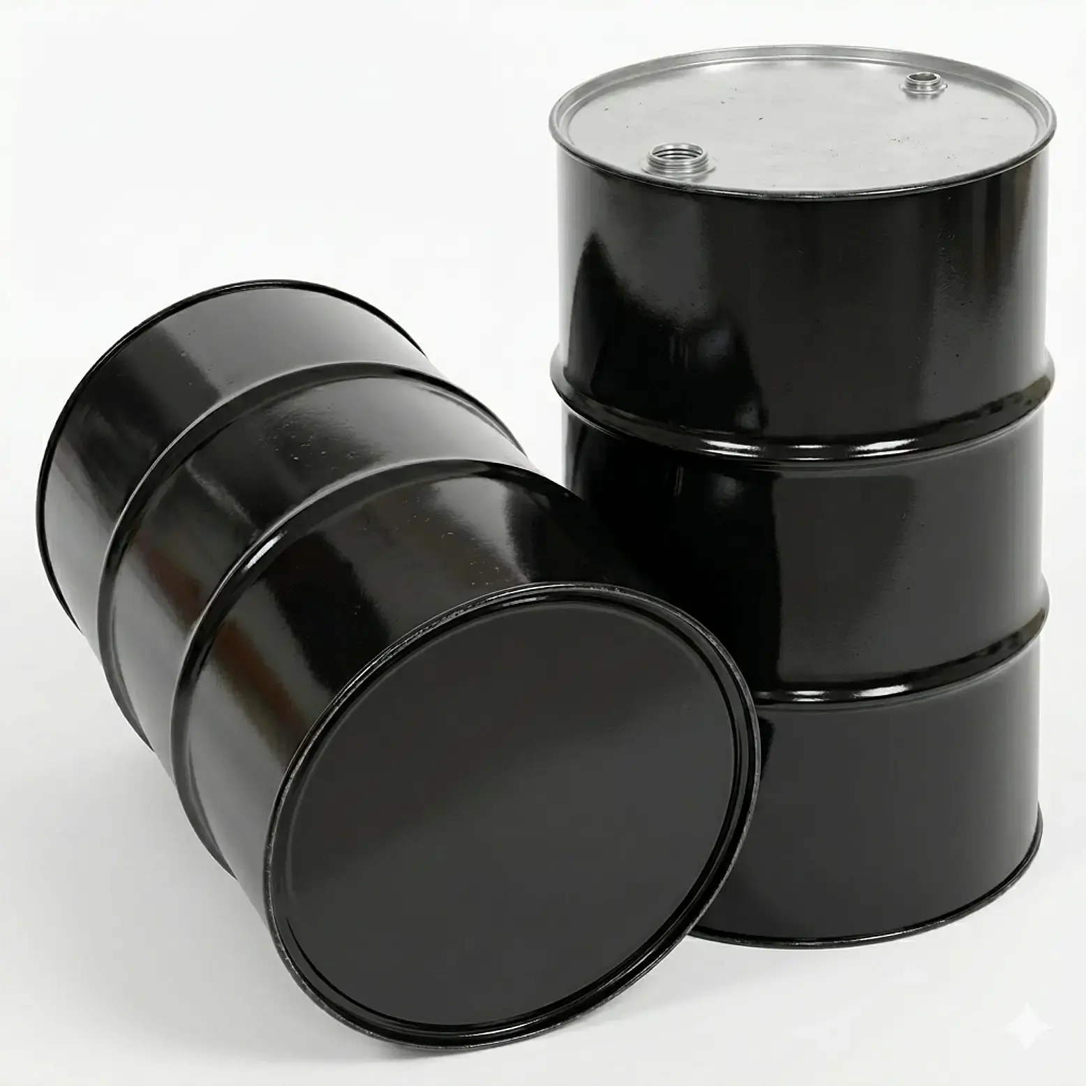 TAMBOR METALICO CON TAPA ARO Y EMPAQUE CAP 200 LITROS DE PRIMERA CON COLOR EXTERIOR NEGRO ( NUEVO)  1