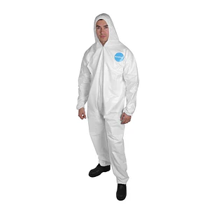 OVEROL TYVEK TALLA XL CON ZIPPER, GORRA Y ELASTICO EN PUÑOS Y TOBILLOS