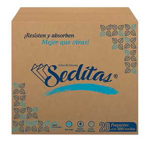 TOALLA INTERDOBLADA MARCA SEDITAS CAJA C/2000 PZS