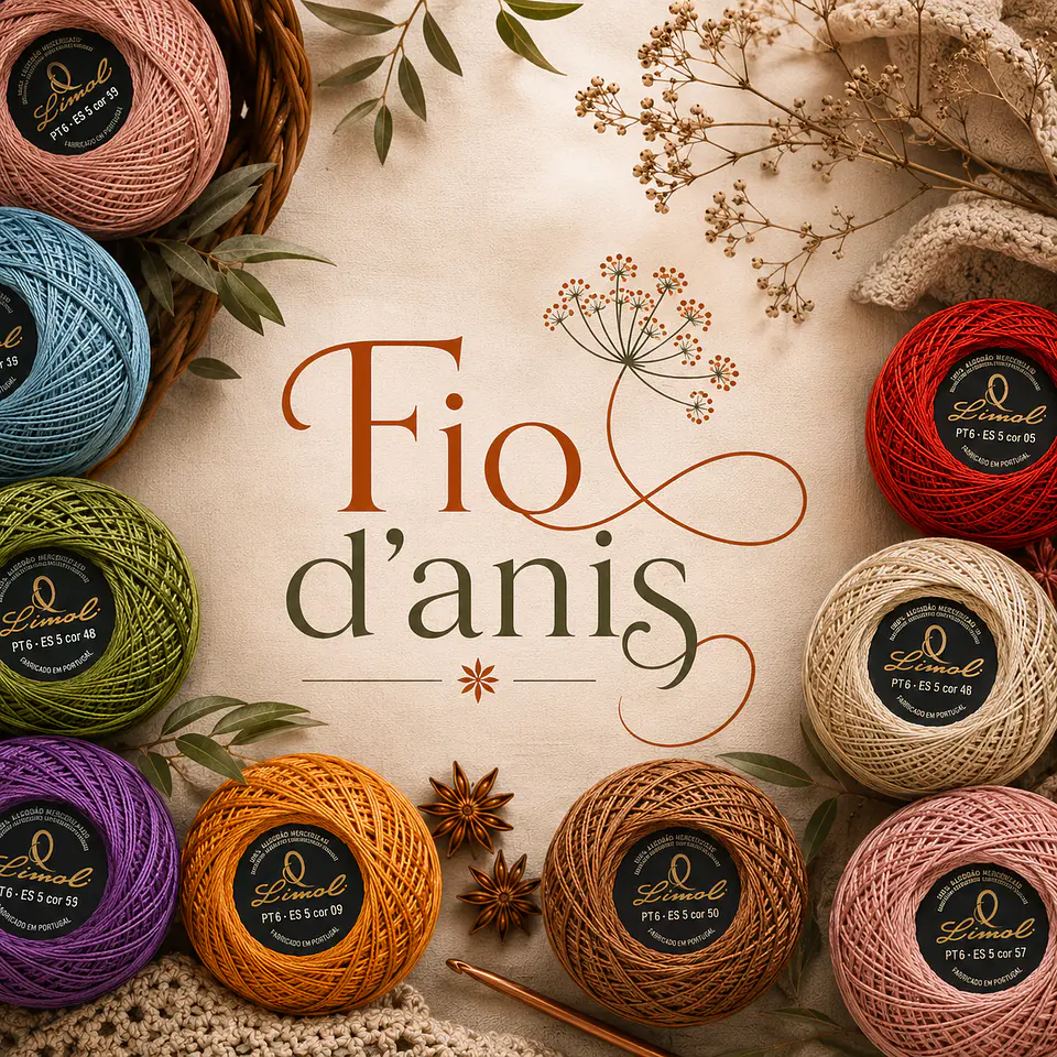 Limol Fios de Crochet nº 6 - Cores Lisas - 50g 7