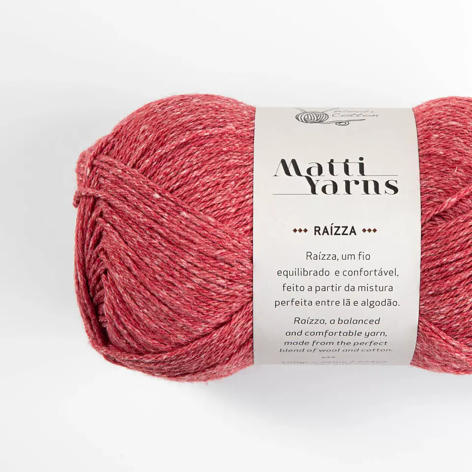 Matti Yarns Raízza – Fio Lã e Algodão 100g 1