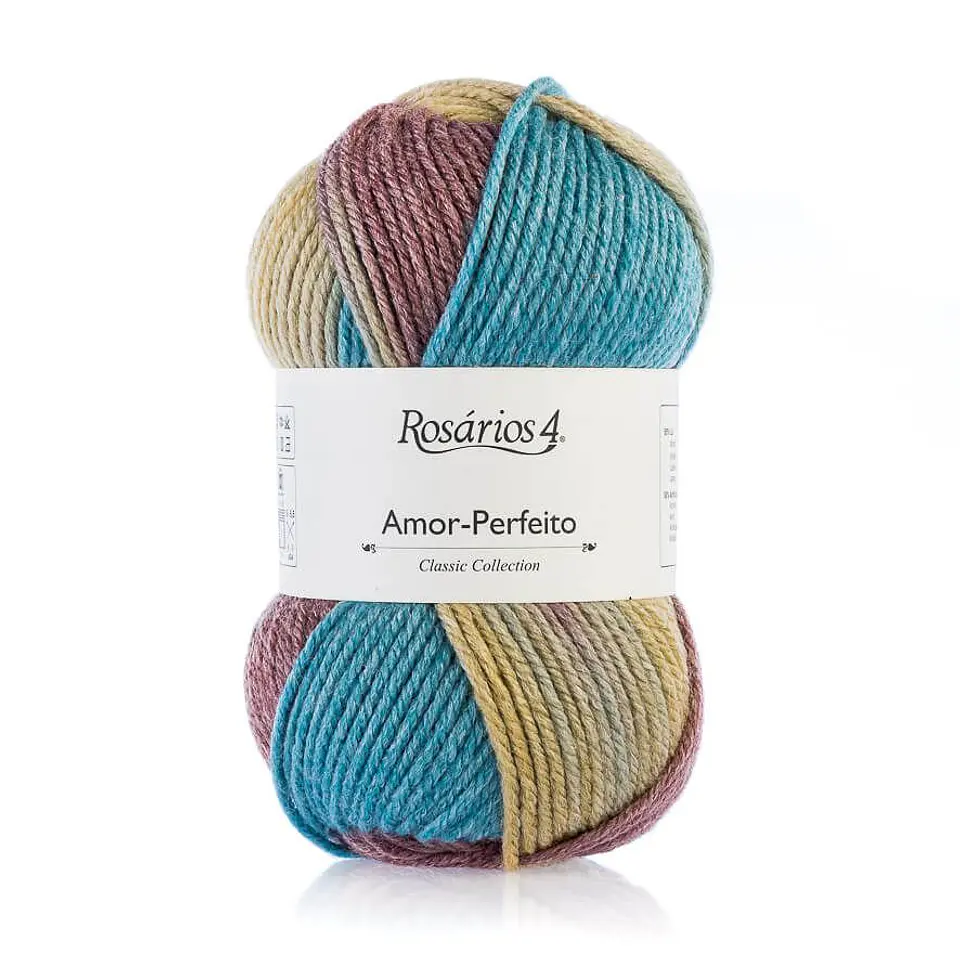 Rosários 4 Amor Perfeito Print – Fio de Lã e Acrílico Multicolor 100g 1