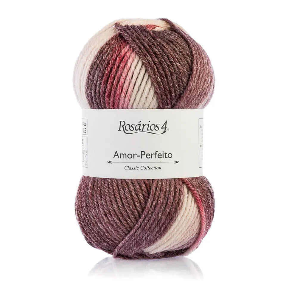 Rosários 4 Amor Perfeito Print – Fio de Lã e Acrílico Multicolor 100g 5