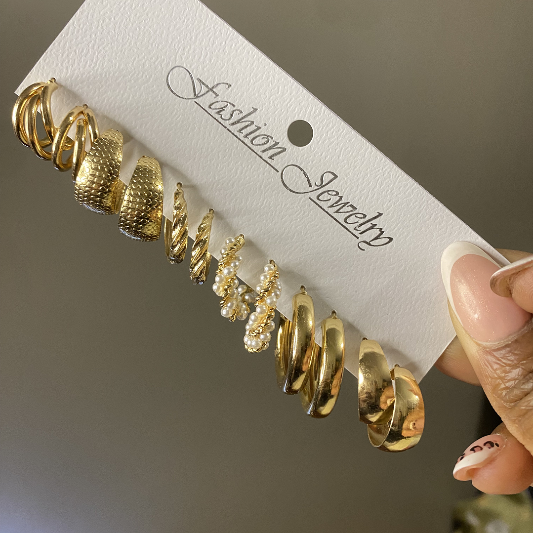 Juego de pendientes bohemio 1