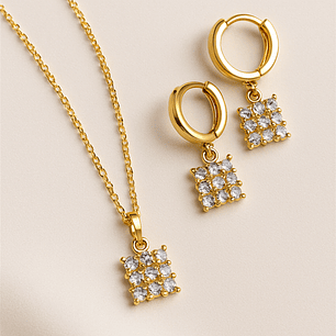 Set de Collar y Aretes Stella