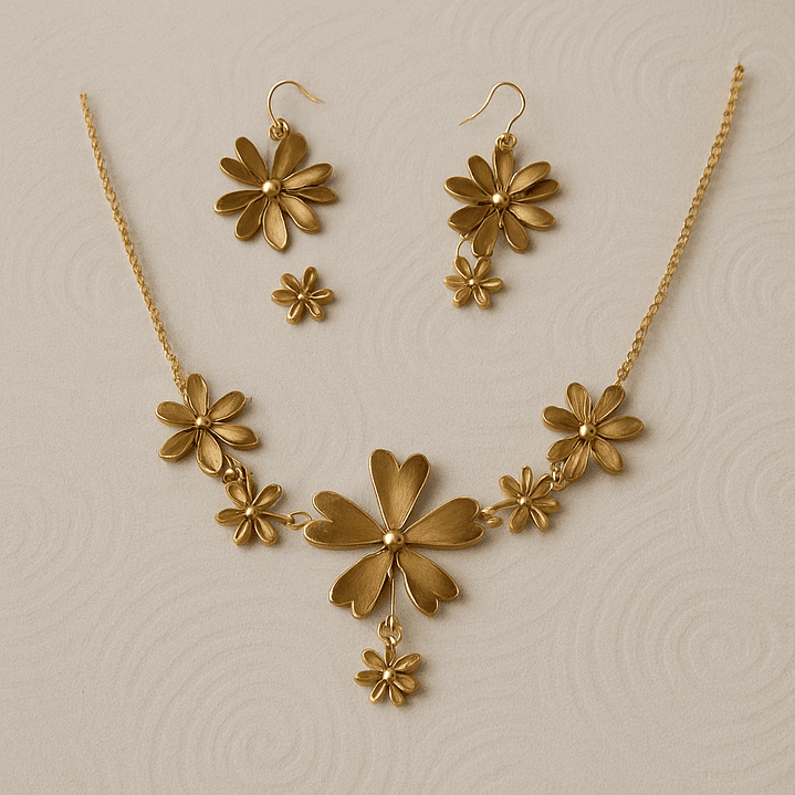 Set Collar Copo de Nieve 1