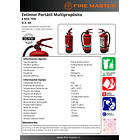 Extintor 4 Kg P.Q.S. FIRE MASTER Multipropósito 2